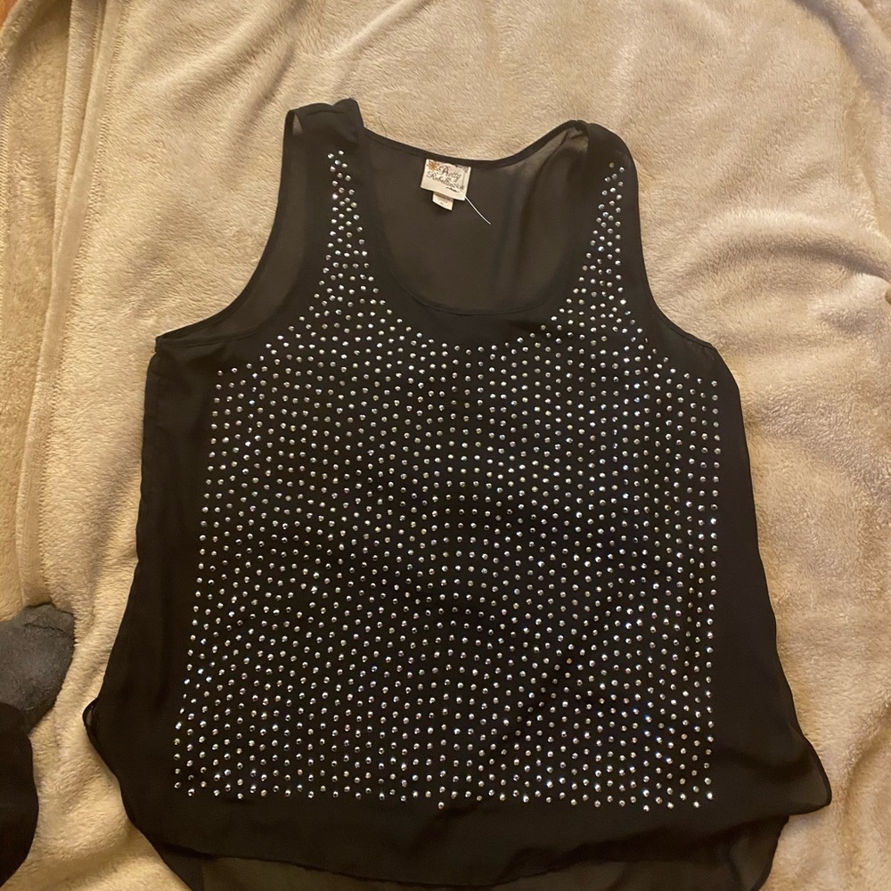 Pretty Rebellious sleeveless blouse xl - Picture 1 of 5
